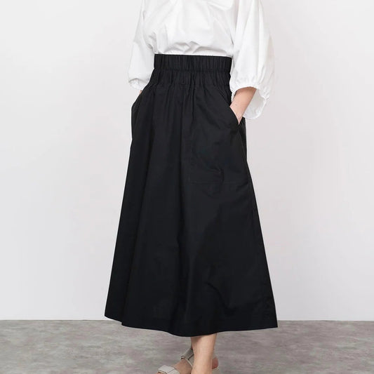 Assembly Line-Elastic Waist Maxi Skirt Pattern (MINI-3XL)-sewing pattern-gather here online