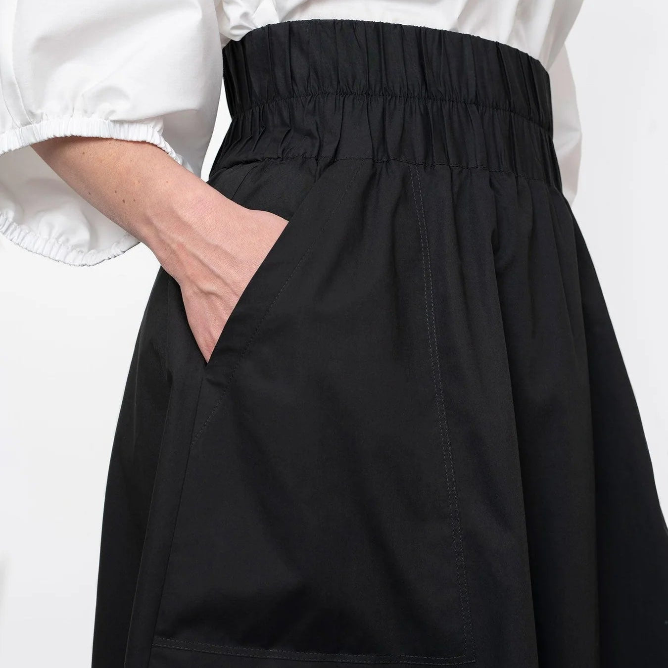 Assembly Line-Elastic Waist Maxi Skirt Pattern (MINI-3XL)-sewing pattern-gather here online