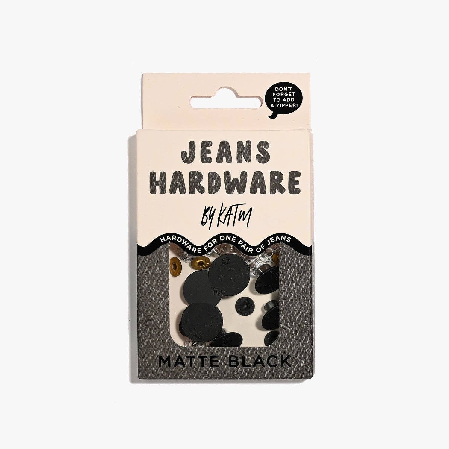 Kylie and The Machine-Jeans Hardware Kit - Matte Black-hardware kit-gather here online