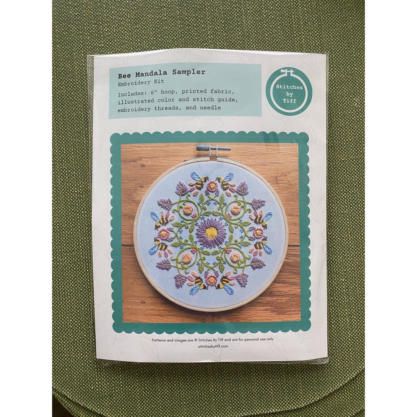 Stitches By Tiff-Bee Mandala Embroidery Kit-embroidery kit-gather here online