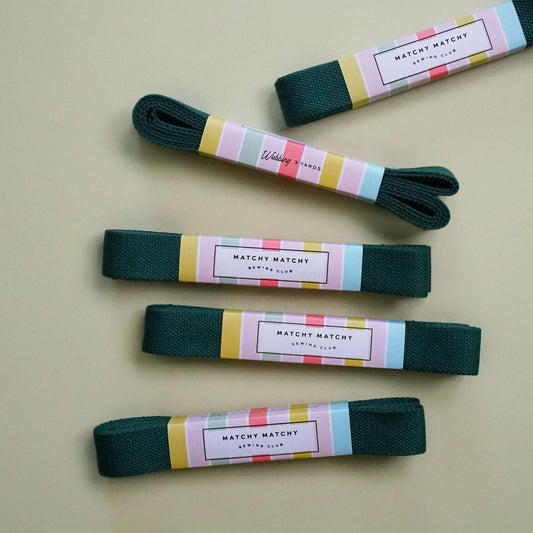 Matchy Matchy Sewing Club-Forest Webbing 1.25"-trim-gather here online