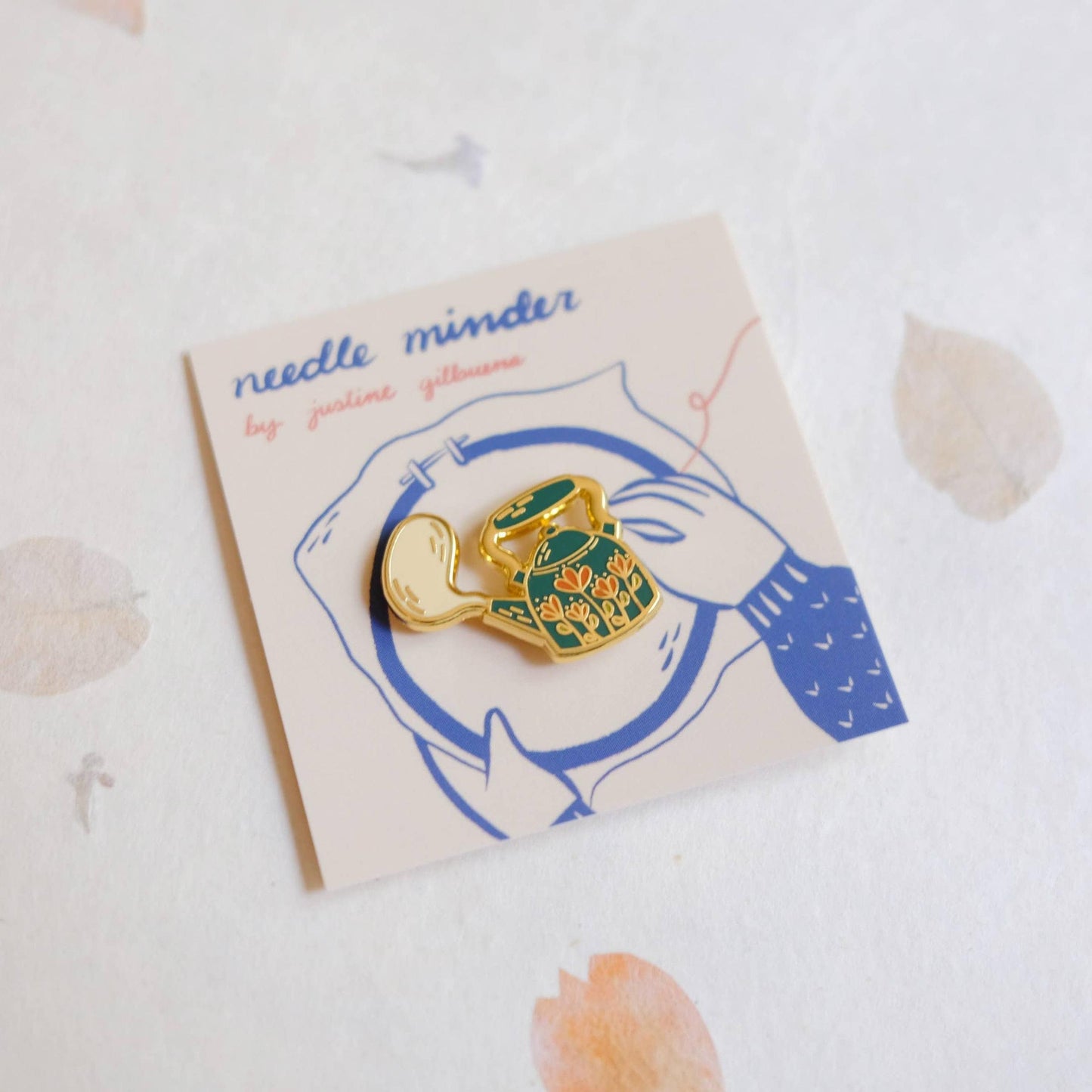 Justine Gilbuena-Tea Kettle Needle Minder-sewing notion-gather here online