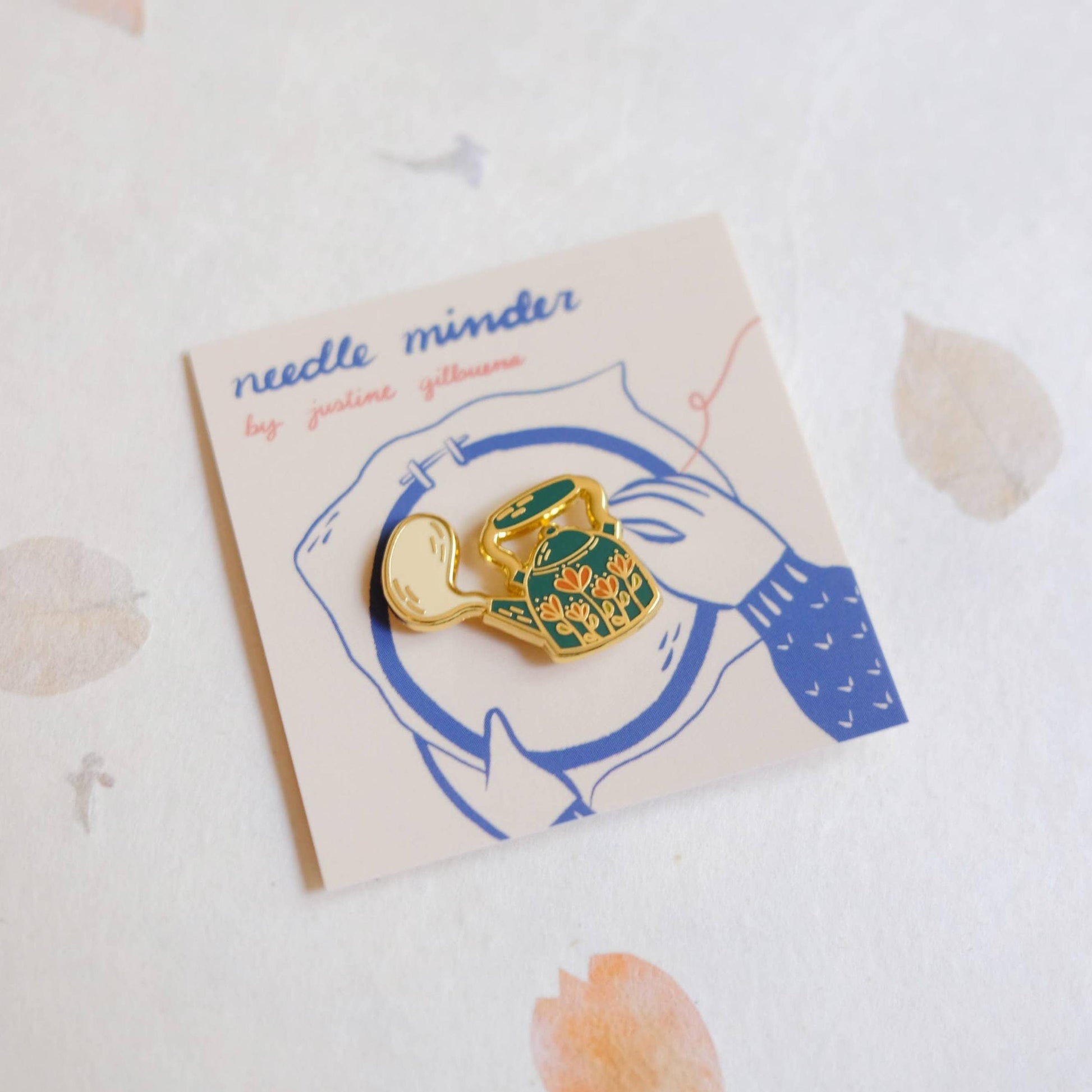 Justine Gilbuena-Tea Kettle Needle Minder-sewing notion-gather here online