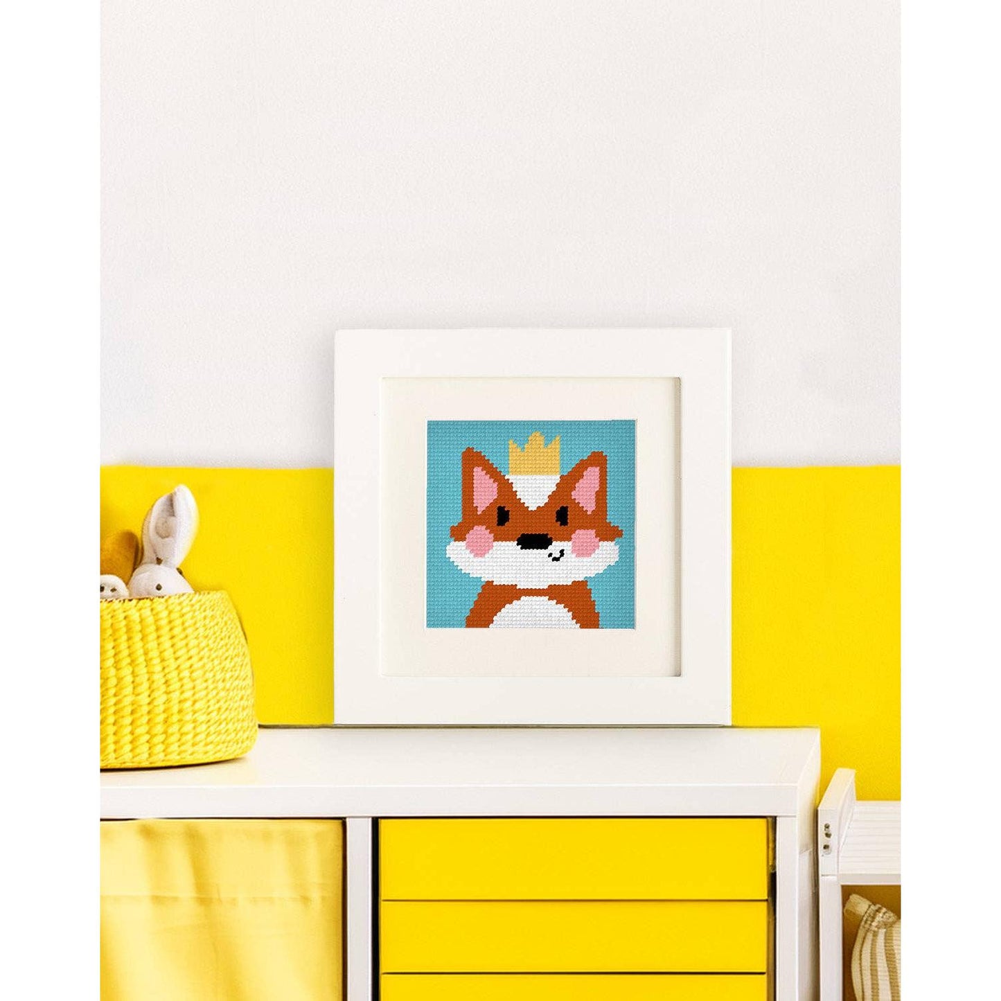 Unwind Studio-Florence the Fox - Needlepoint Kit for Kids-xstitch kit-gather here online