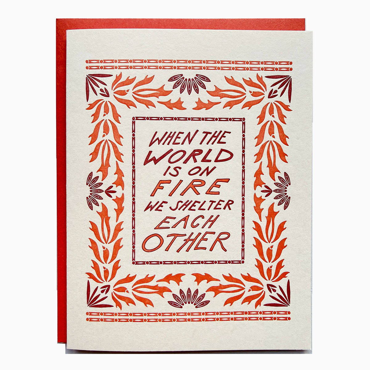 We Shelter Each Other Greeting Card