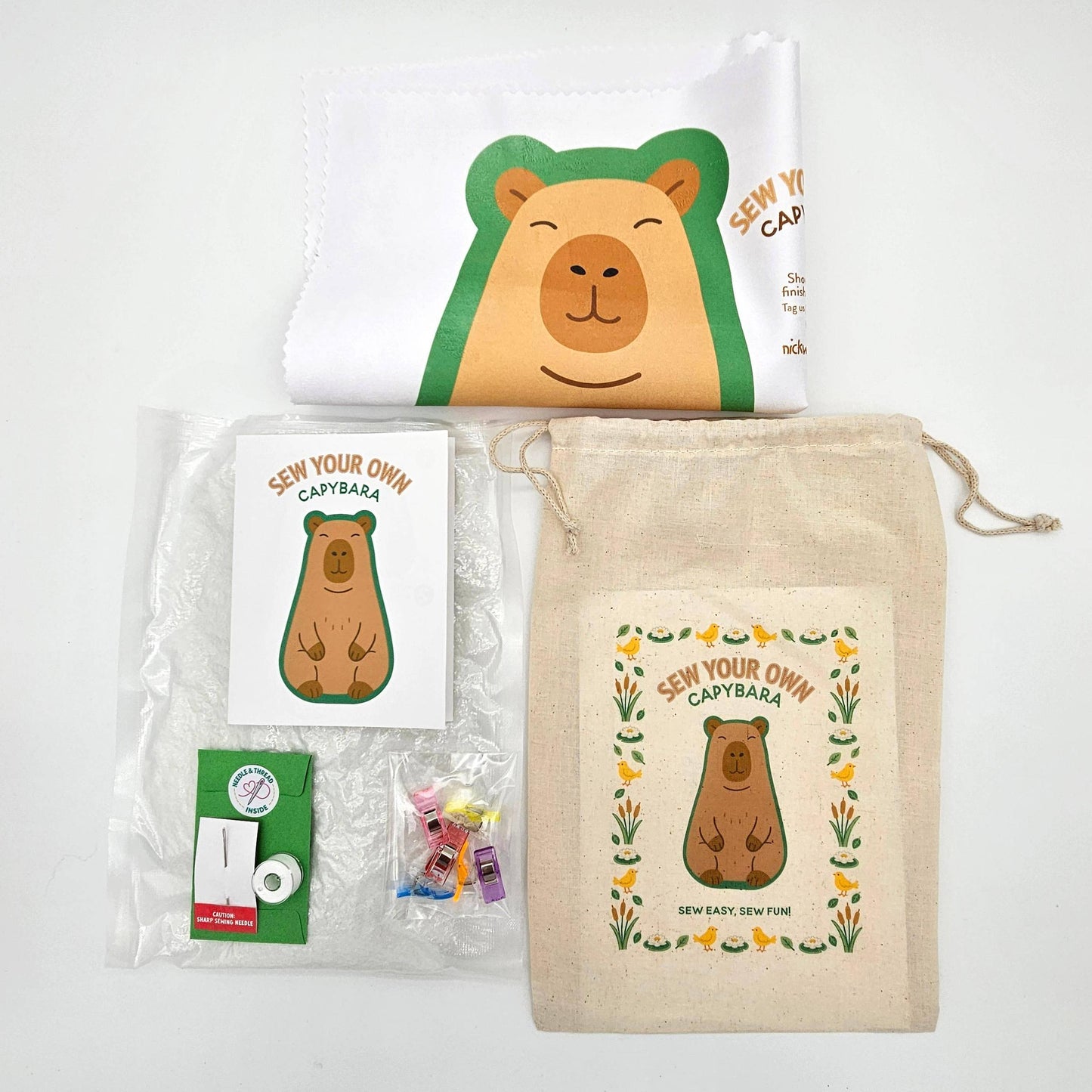 Nickwilljack-DIY Capybara Sewing Kit-craft kit-gather here online