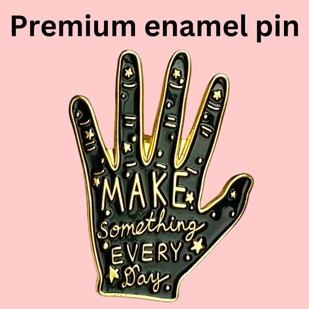 Tender Ghost-Make Something Every Day Enamel Pin-accessory-gather here online