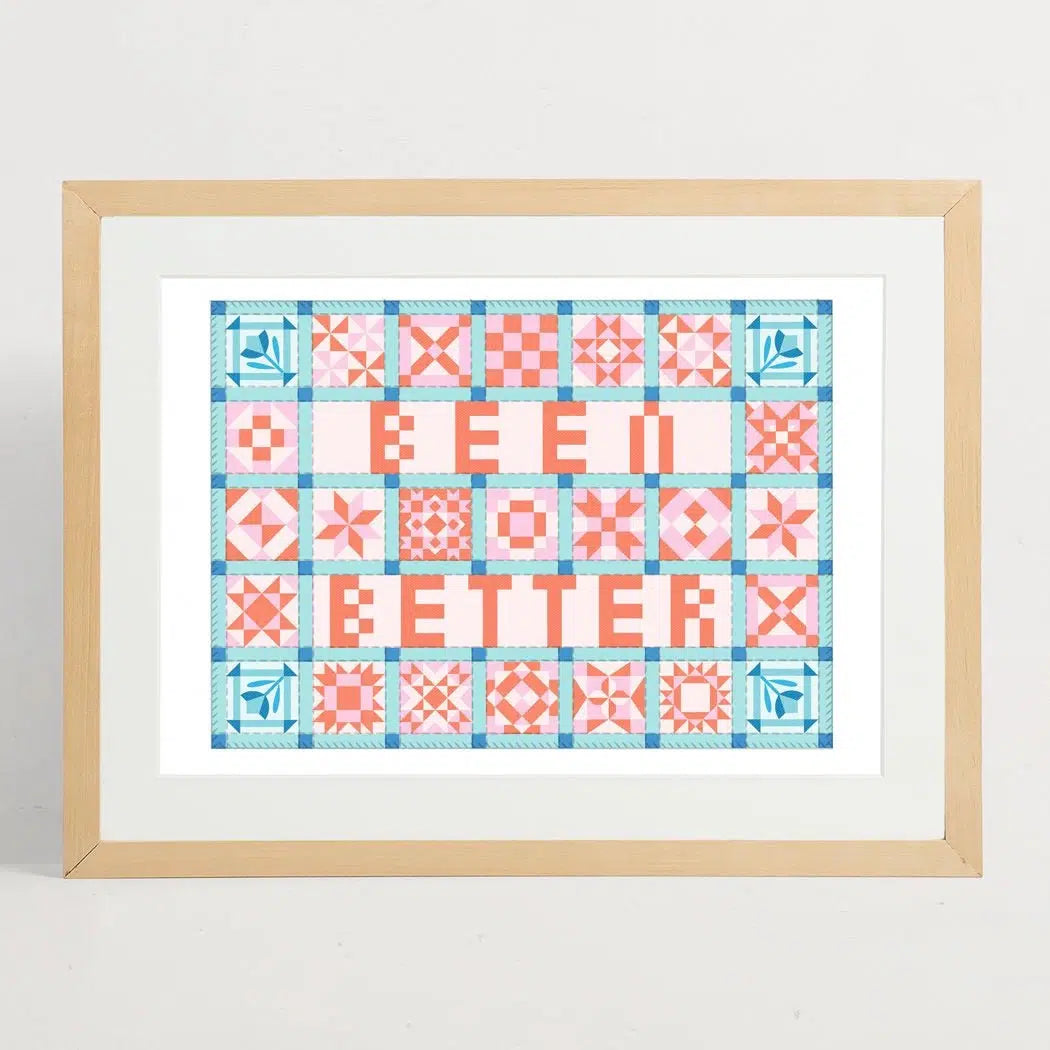 Stay Home Club-Been Better Patchwork Print-accessory-gather here online
