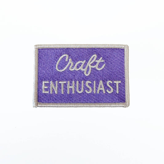 Craft Enthusiast Vintage Style Iron-On Patch
