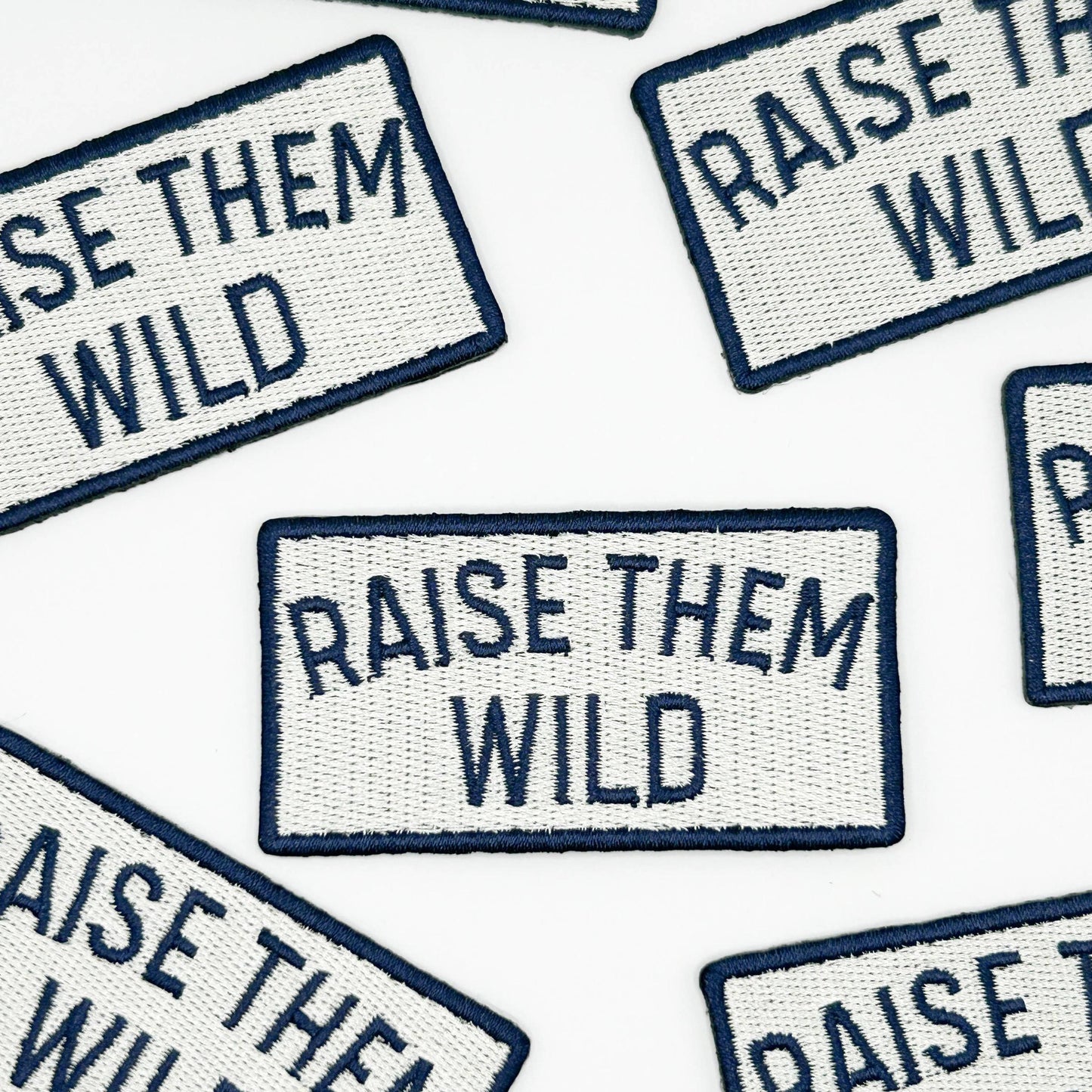 Field Trip Threads-Raise Them Wild Embroidered Iron-On Patch-patches + pins-gather here online