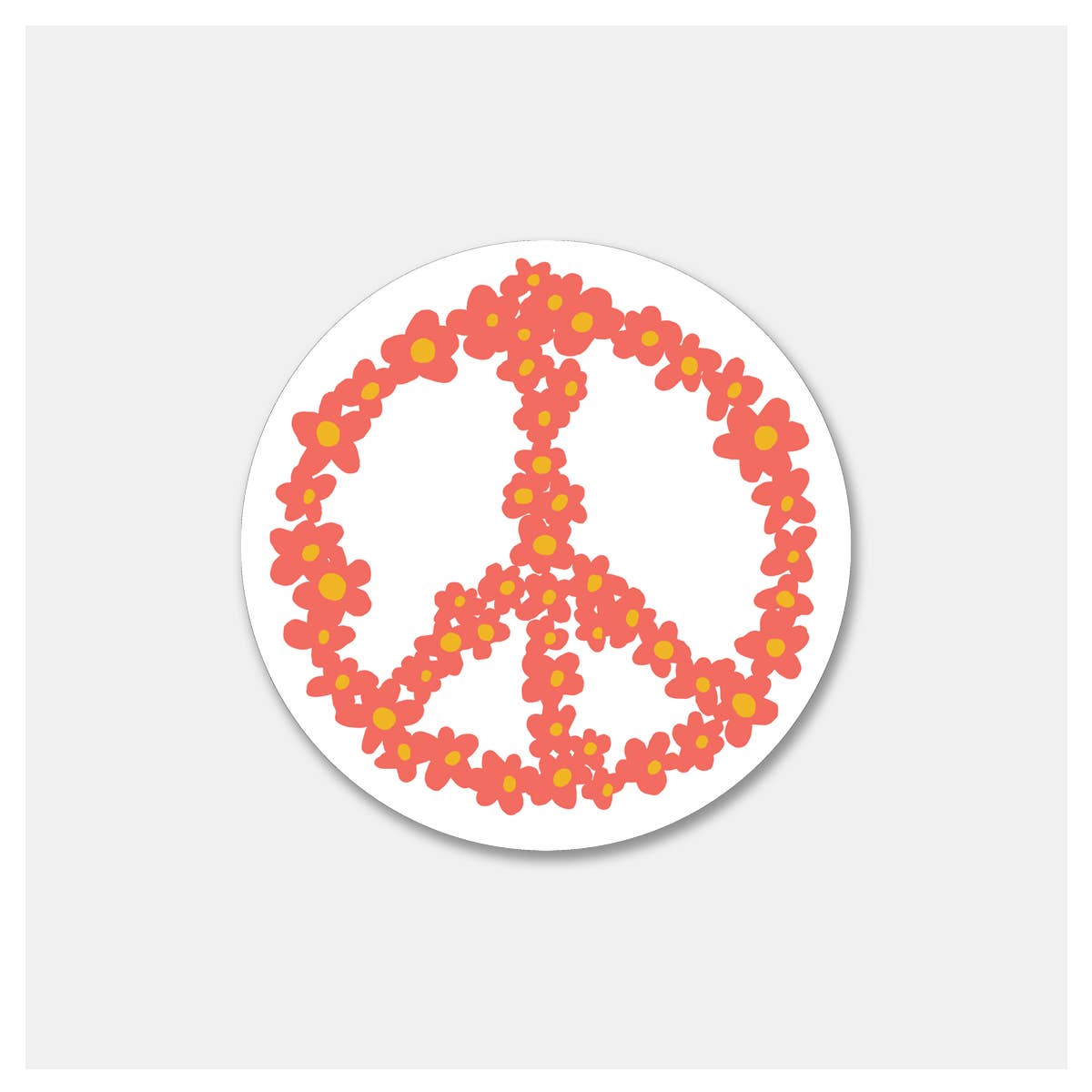 Rock Scissor Paper-Daisy Peace Sign - Sticker-accessory-gather here online