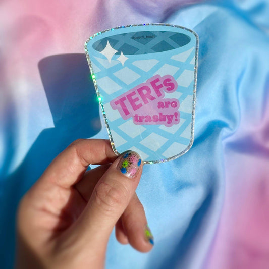 Peach Beast-TERFs Are Trashy Sticker-sticker-gather here online