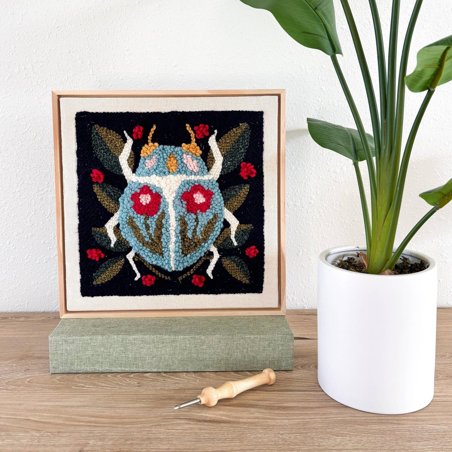 The Urban Acres-Spring Beetle Punch Needle Kit-craft kit-gather here online