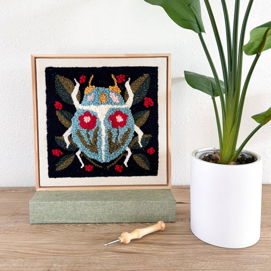 The Urban Acres-Spring Beetle Punch Needle Kit-craft kit-gather here online