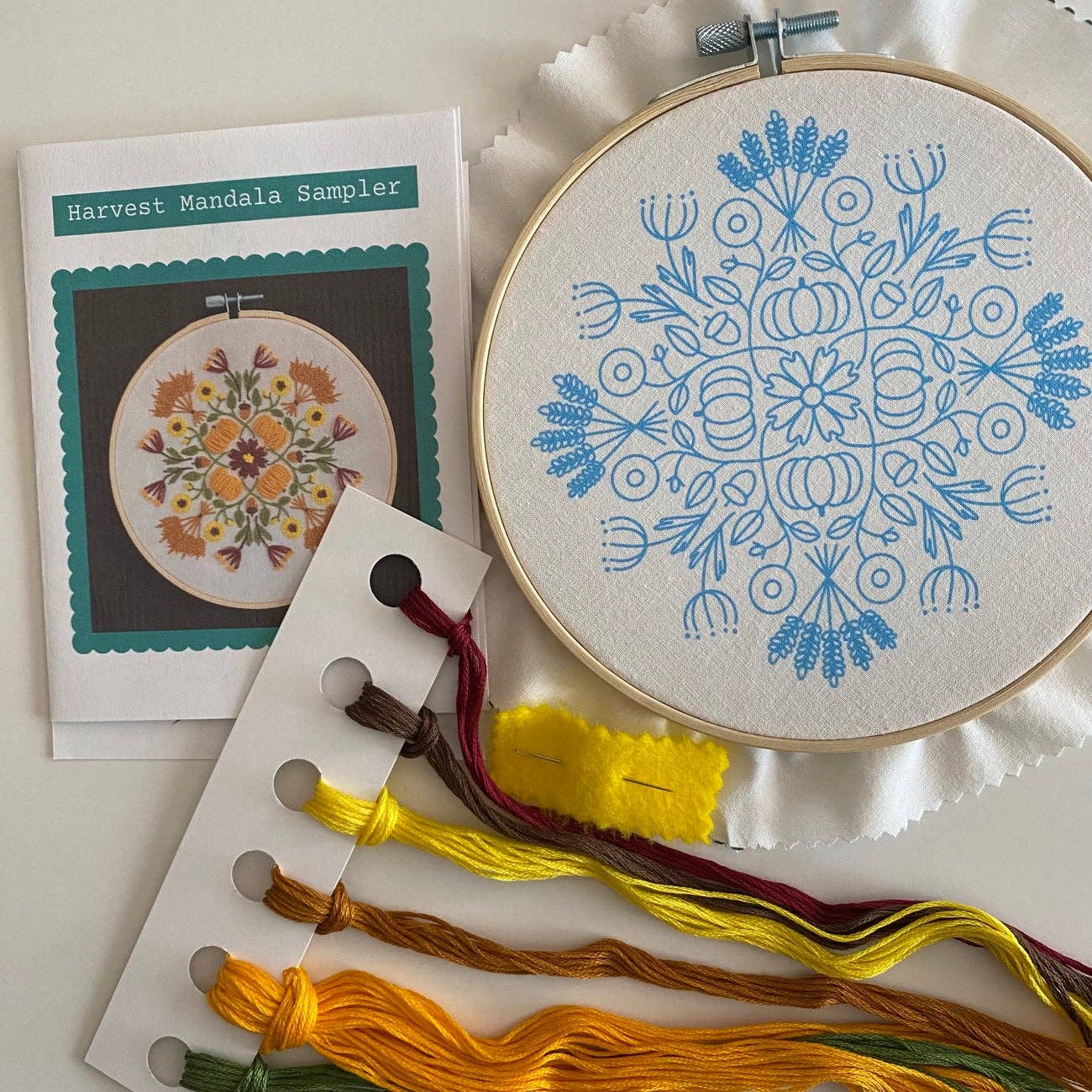 Stitches By Tiff-Harvest Mandala Embroidery Kit-embroidery kit-gather here online