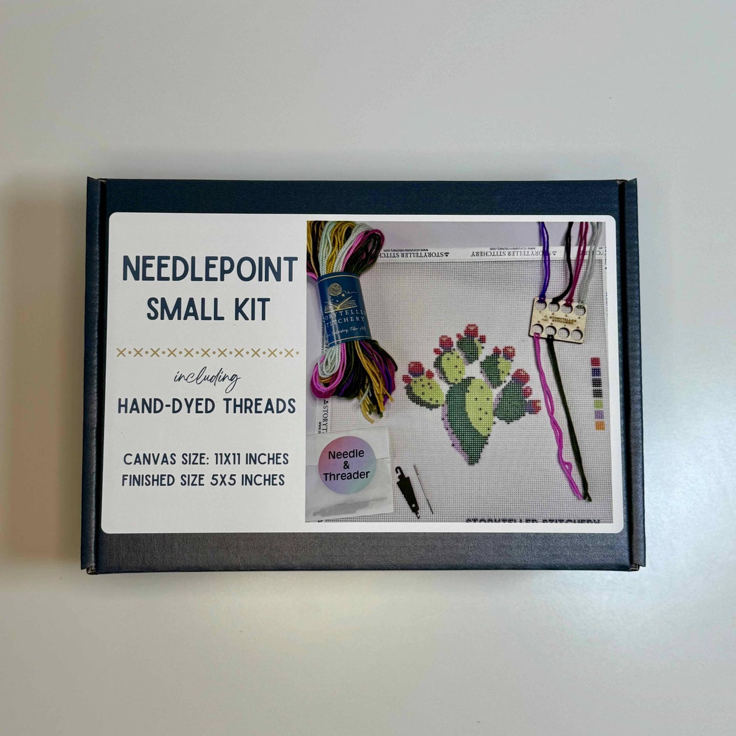 Storyteller Stitchery-Prickly Pear Cactus Needlepoint Kit-xstitch kit-gather here online