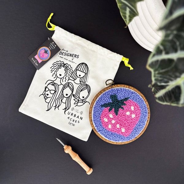 Strawberry by Kimberly Kight - Punch Needle Kit – gather here