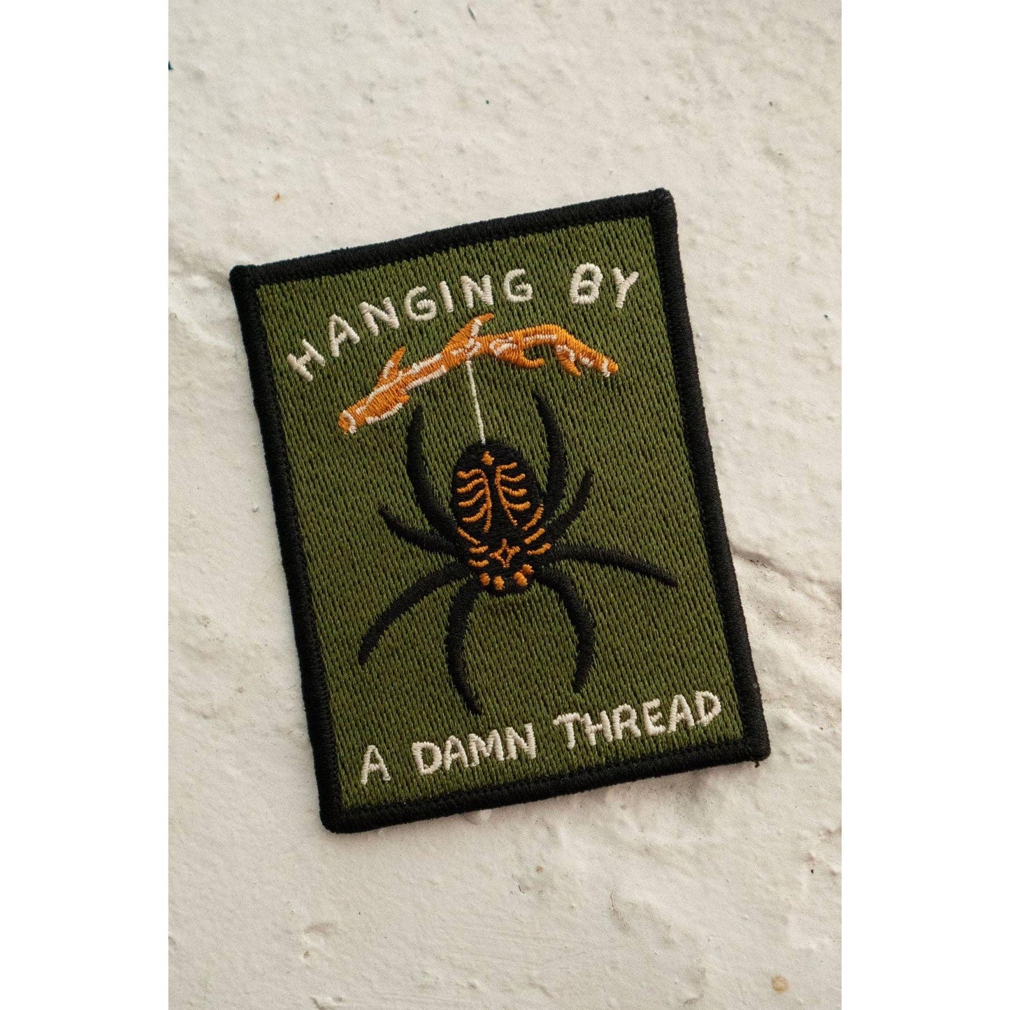 Stay Home Club-Hanging by a Thread Sticky Patch | Halloween Patch-sticker-gather here online