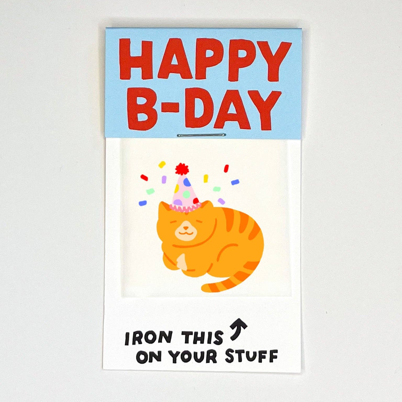 Hot Dang Press-Happy Birthday Cat Iron-On Transfer & Card-patches + pins-gather here online