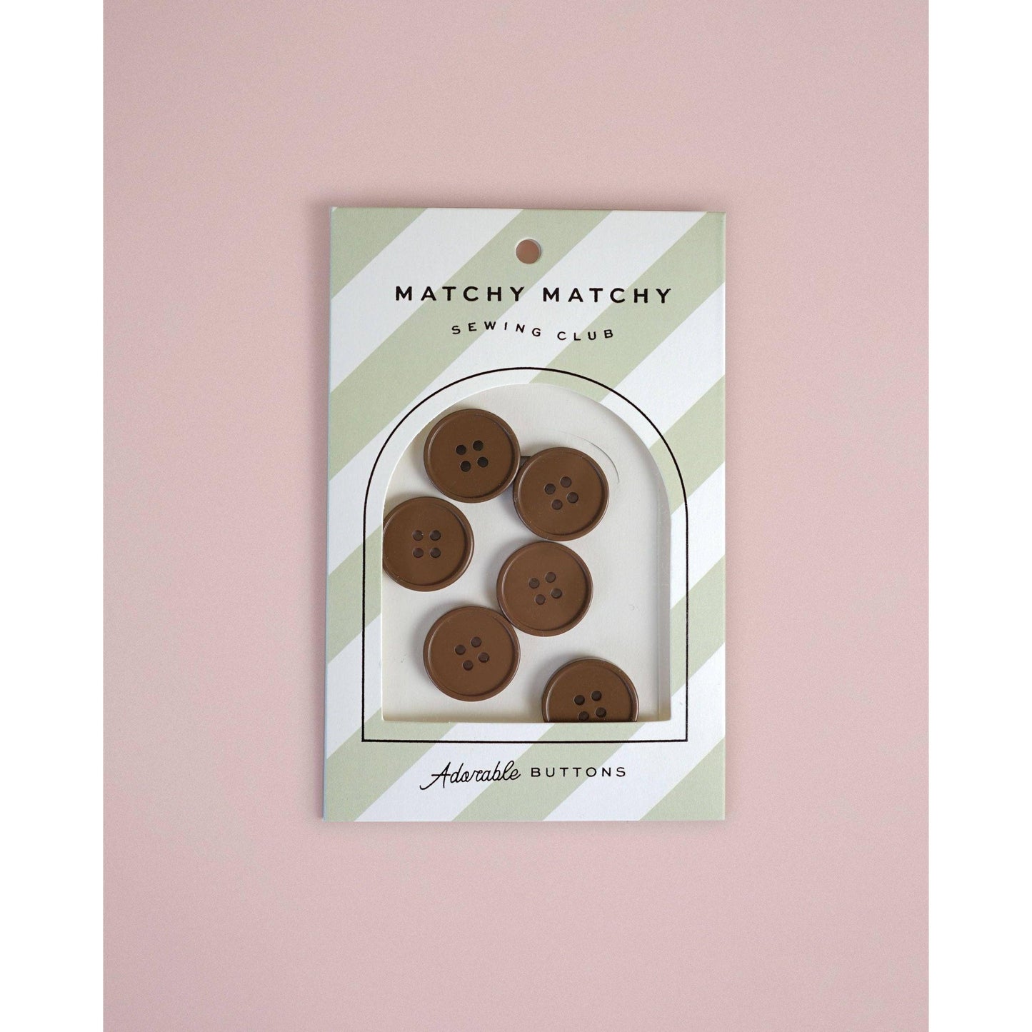Matchy Matchy Sewing Club-Cocoa Retro Buttons-button-gather here online
