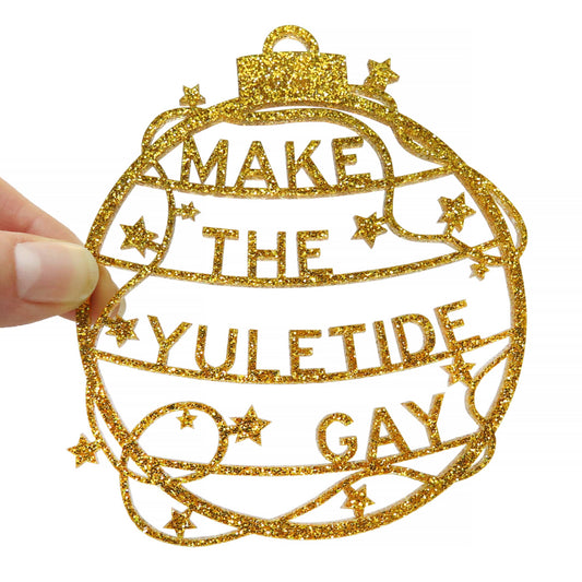 Word For Word Factory-Make The Yuletide Gay Holiday Ornament-accessory-gather here online