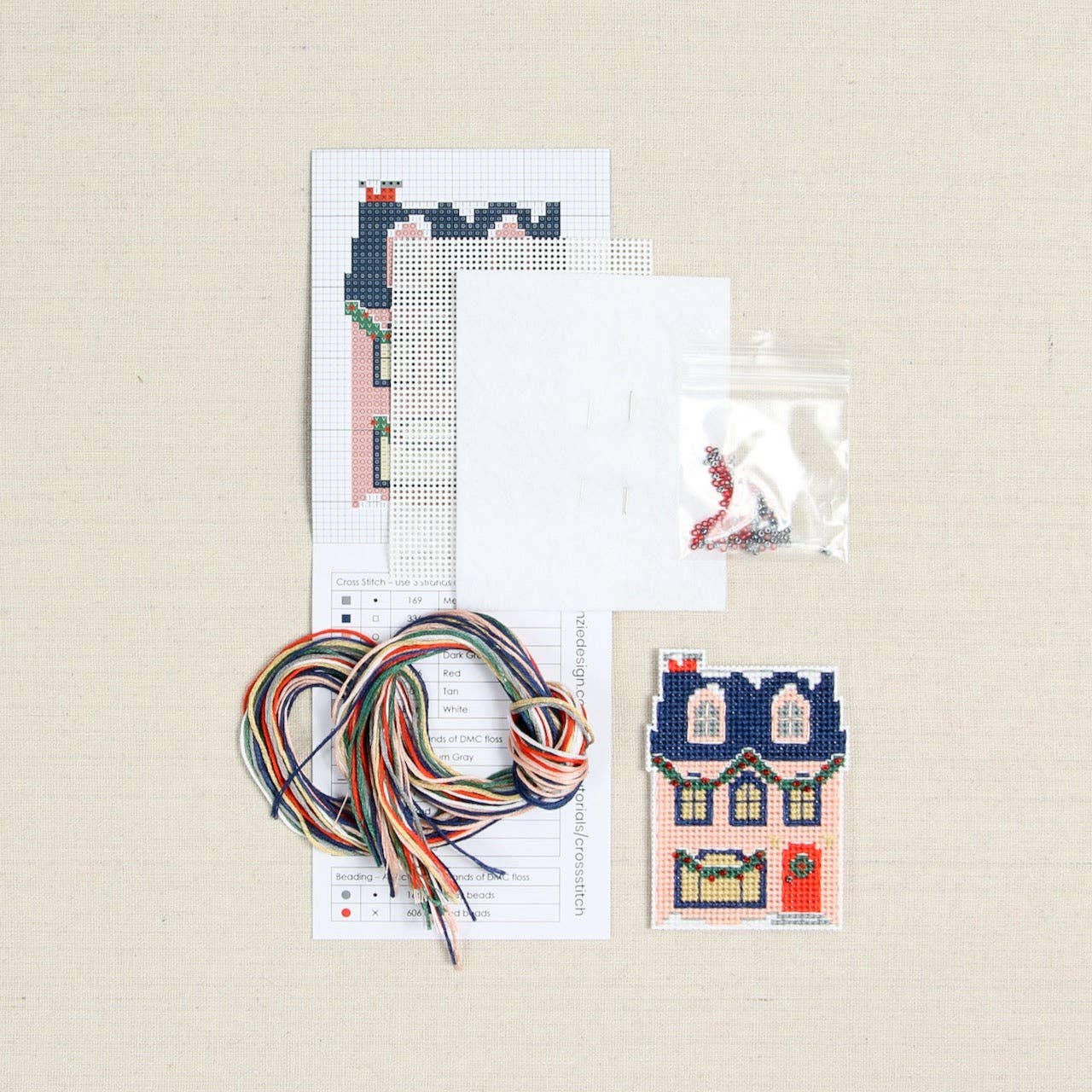 Benzie Design-Holiday Homes Cottage Cross Stitch Kit-xstitch kit-gather here online