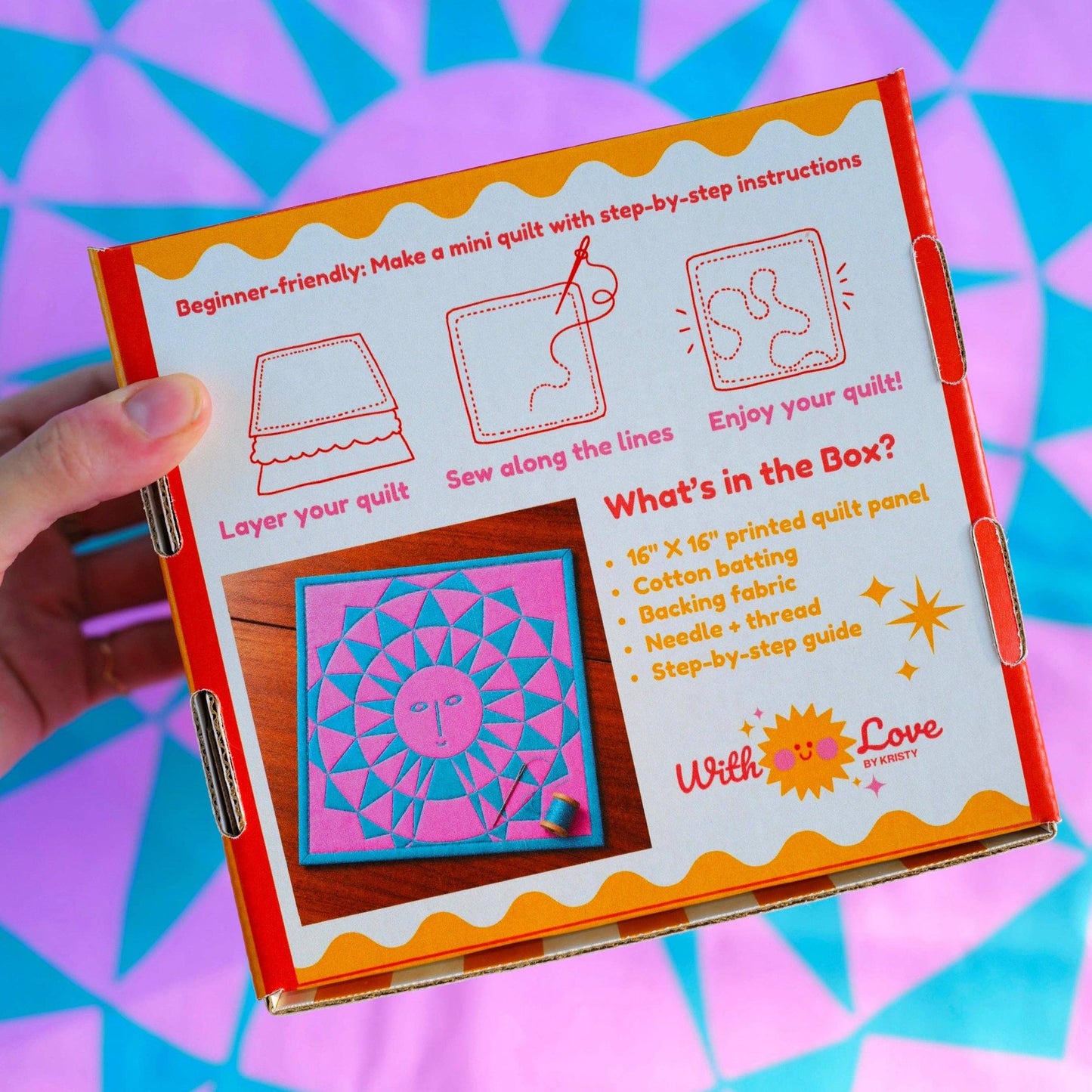 With Love by Kristy-Mary Blair™ Sunchild Mini Quilt Kit-sewing kit-gather here online