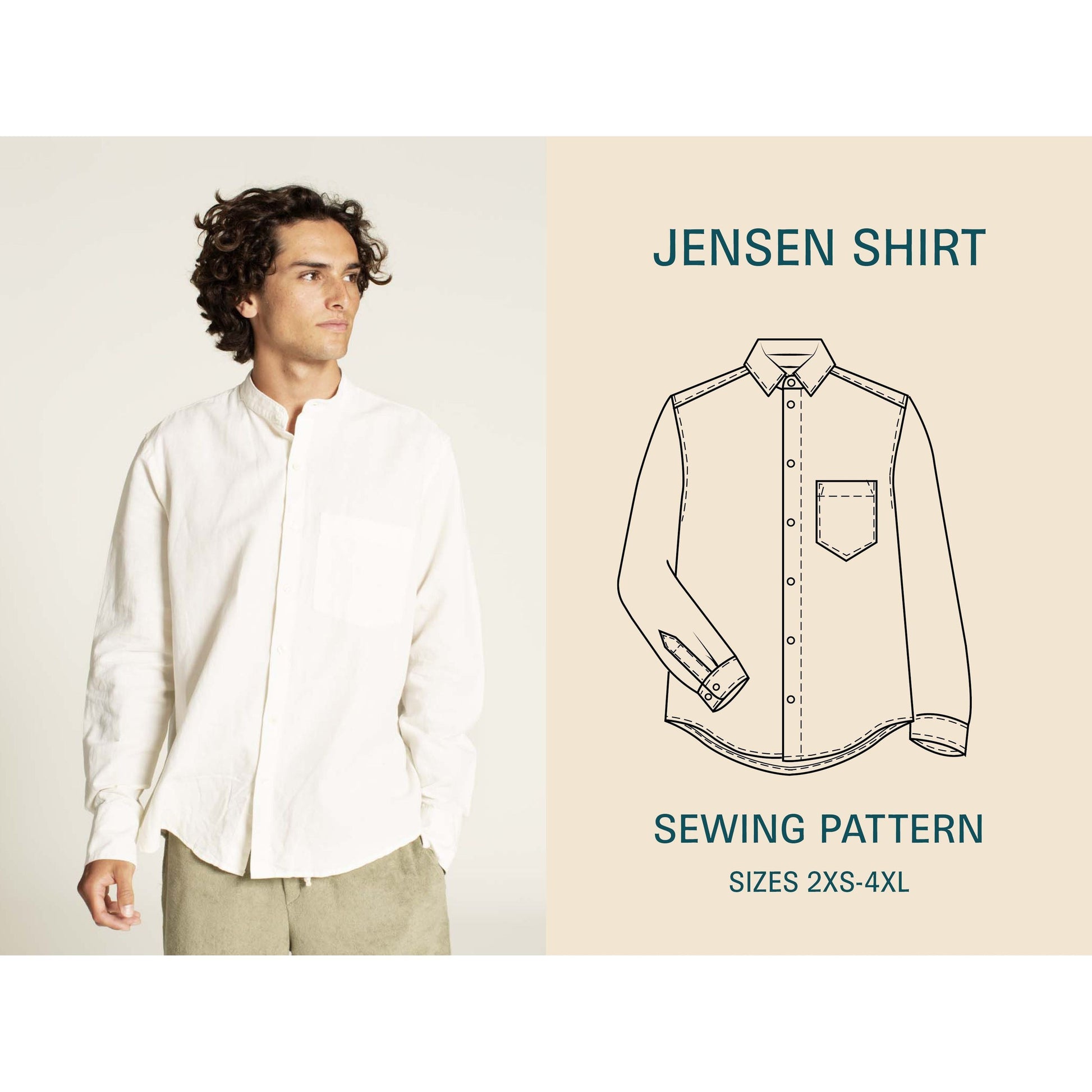 Wardrobe By Me-Jensen Shirt Pattern-sewing pattern-gather here online