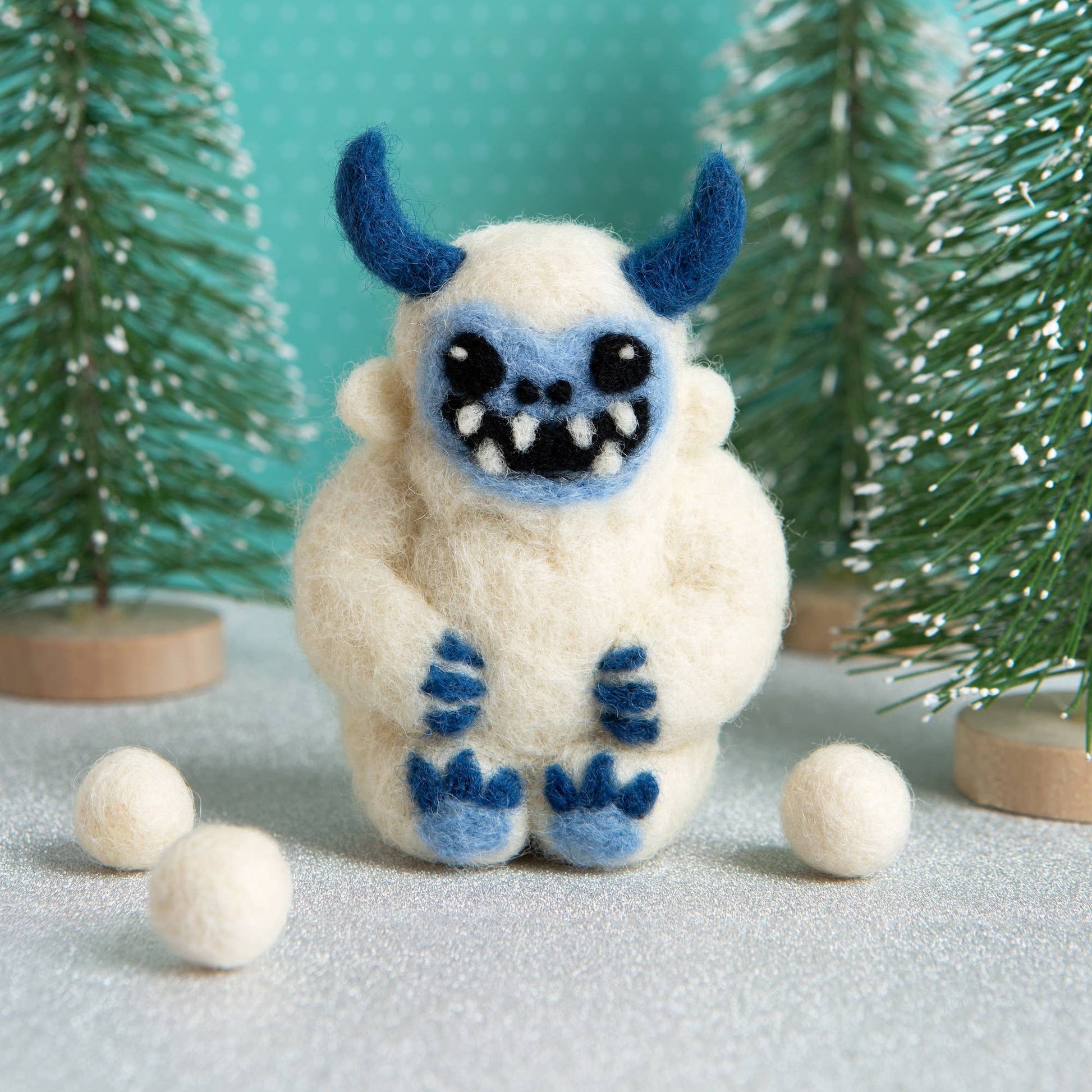 Hawthorn Handmade-Yeti Mini Needle Felting Kit-craft kit-gather here online