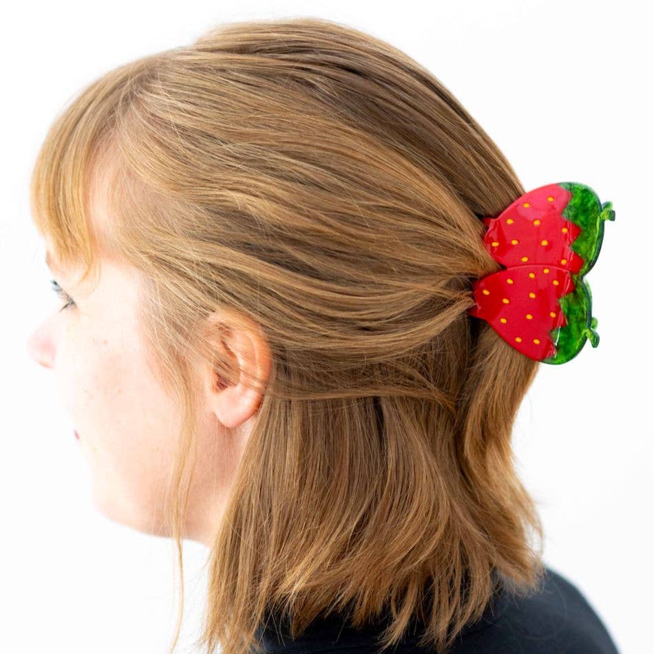 Jenny Lemons-Red Strawberry Hair Claw-accessory-gather here online