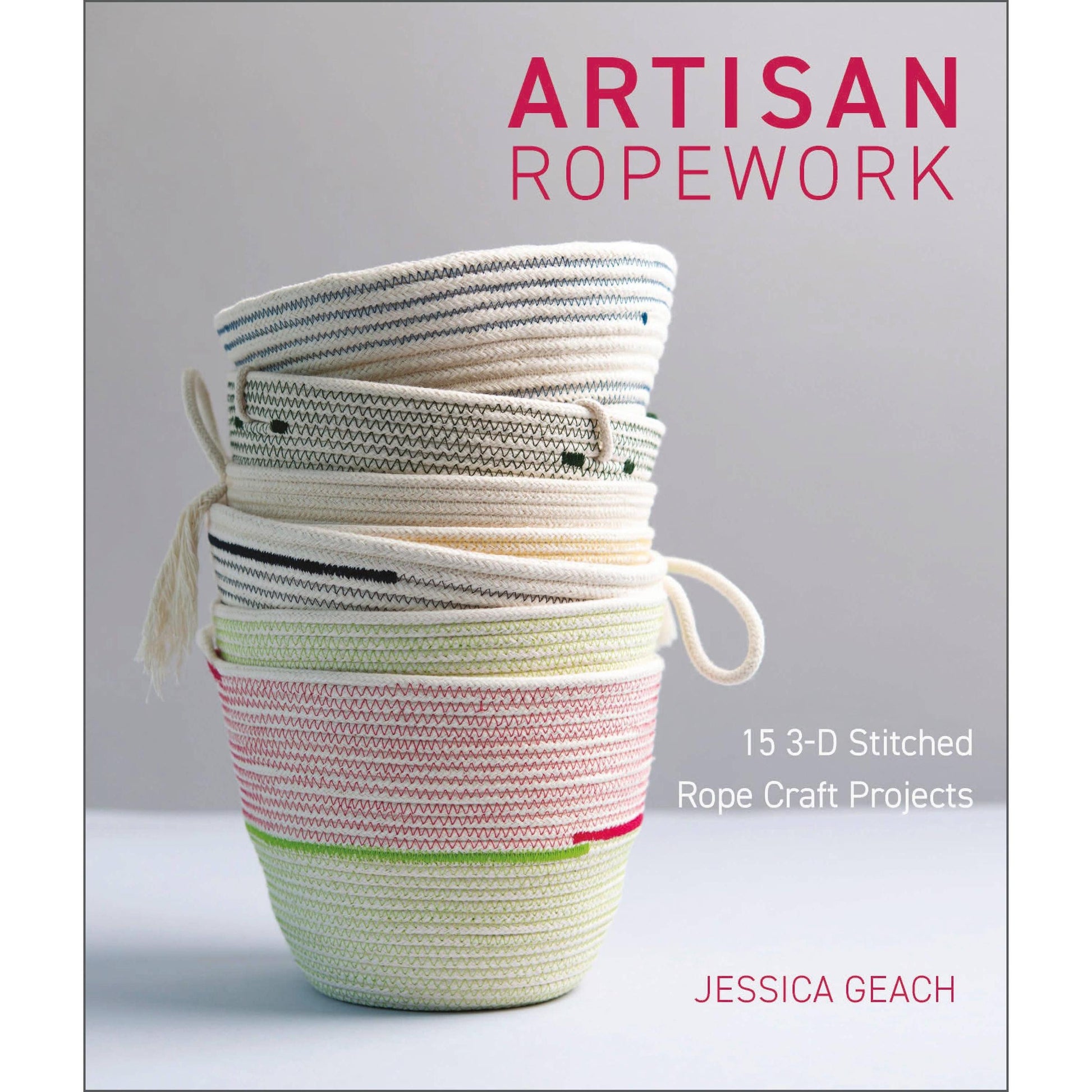 Schiffer Publishing-Artisan Ropework: 15 3-D Stitched Rope Craft Projects-book-gather here online