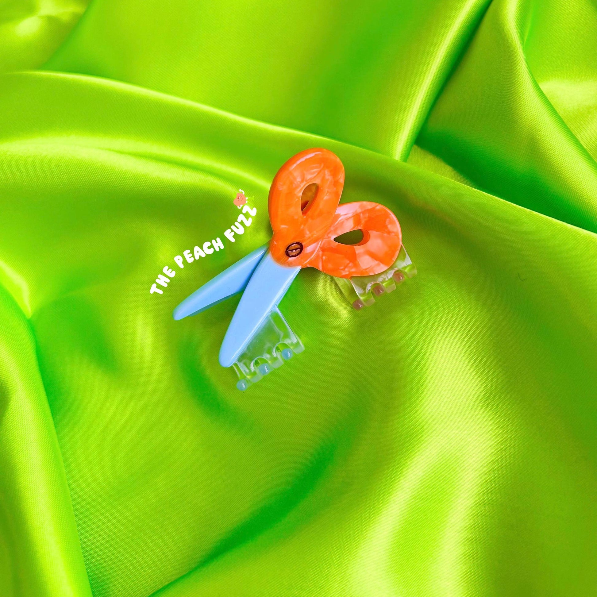 The Peach Fuzz-Mini Scissors Hair Claw-accessory-gather here online