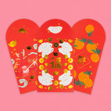 ILOOTPAPERIE-Happy Dumplings Gold Foiled Red Envelopes, HongBao 紅包-accessory-gather here online