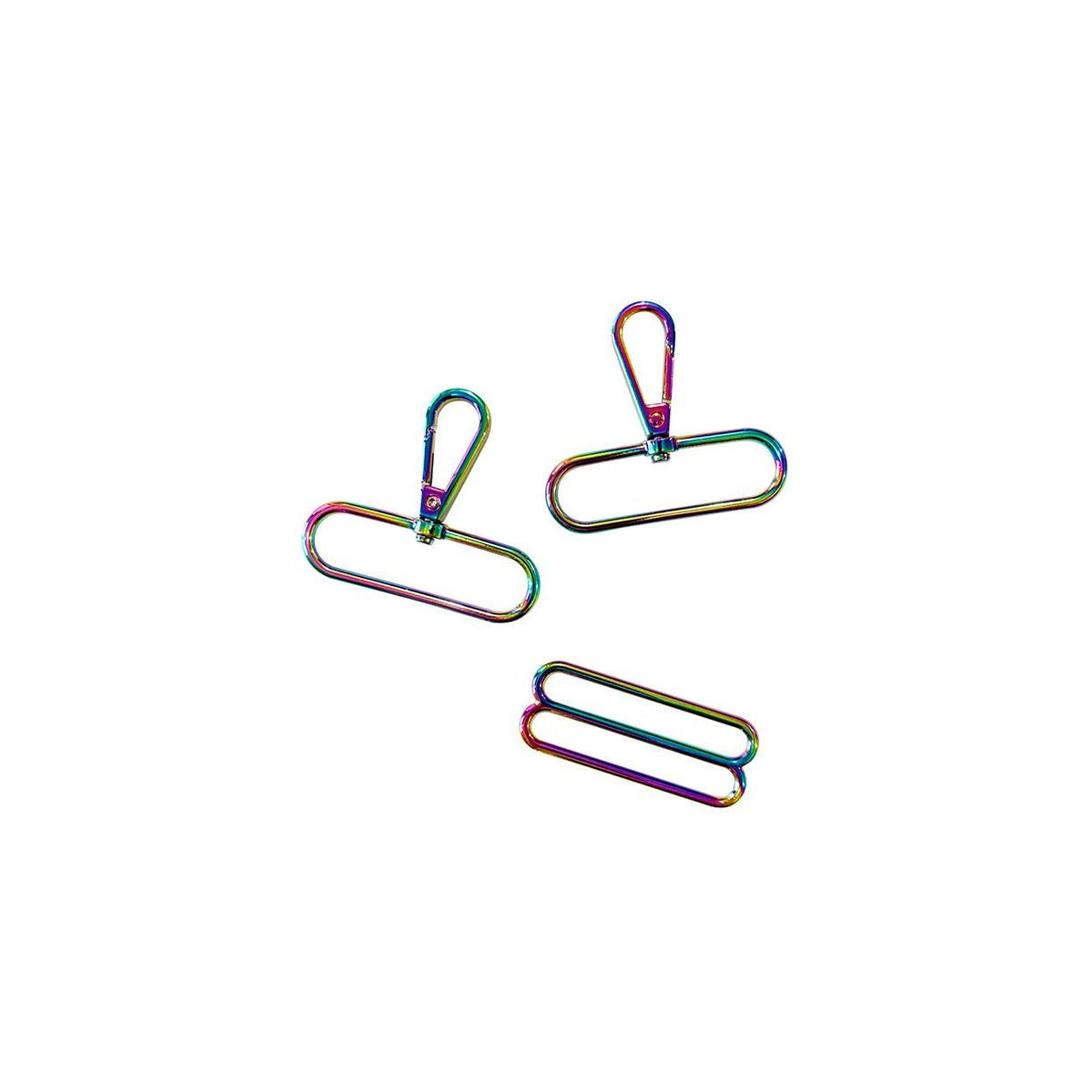 Sassafras Lane Designs-2" Wide Strap Hardware Kit - Iridescent Rainbow-hardware kit-gather here online