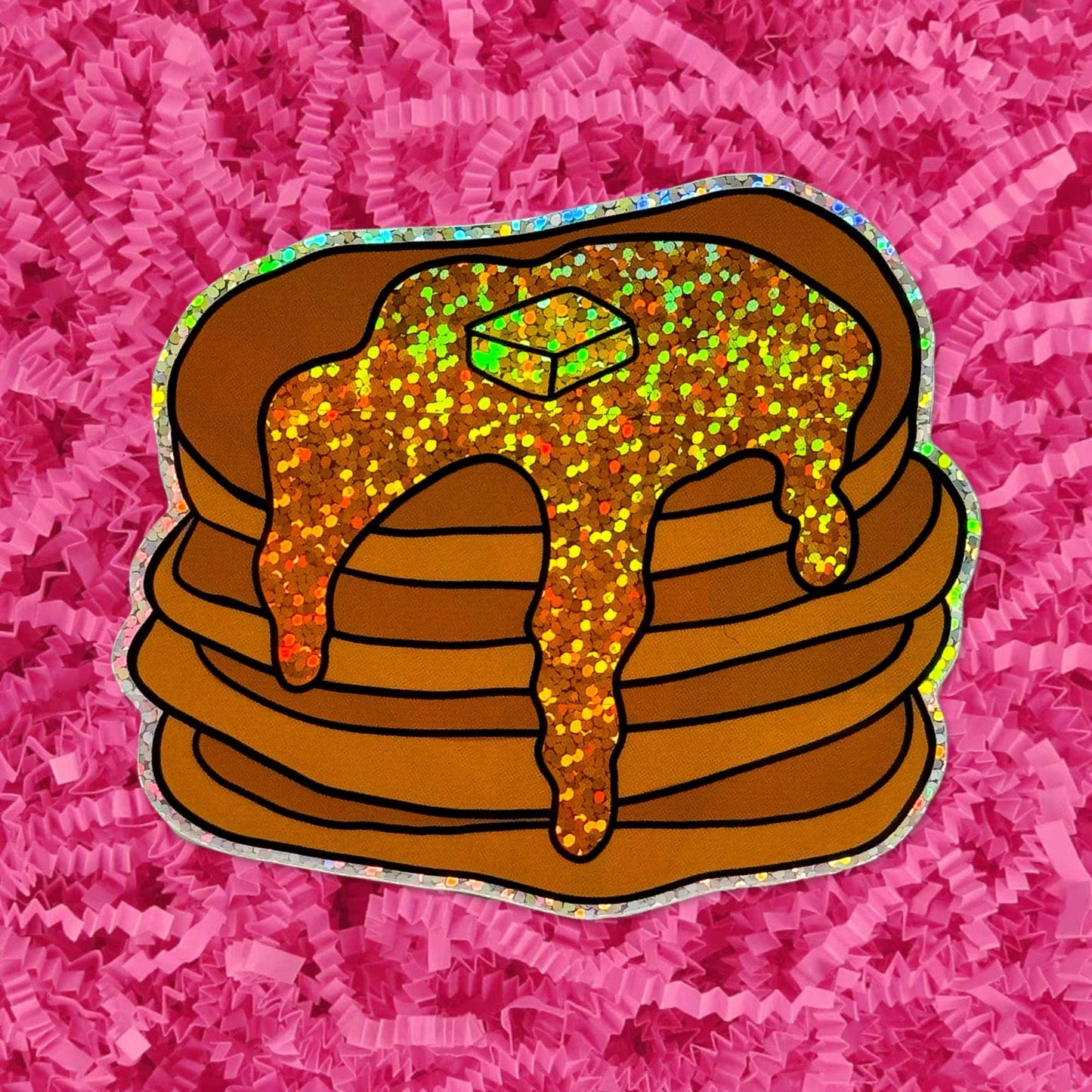 Jenny Lemons-Glitter Pancakes Sticker-accessory-gather here online