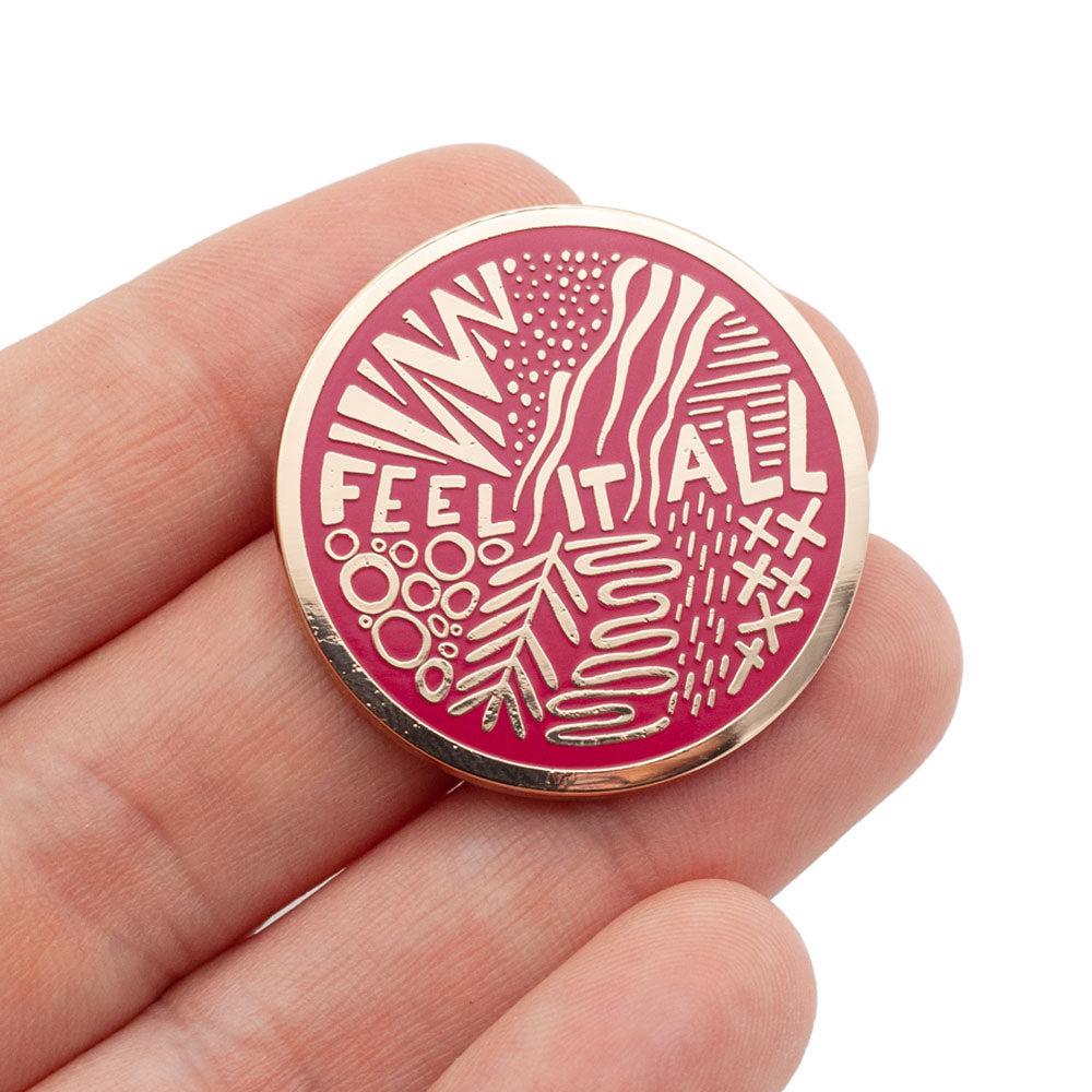 Little Shop of Pins-Feel It All Enamel Pin-accessory-gather here online