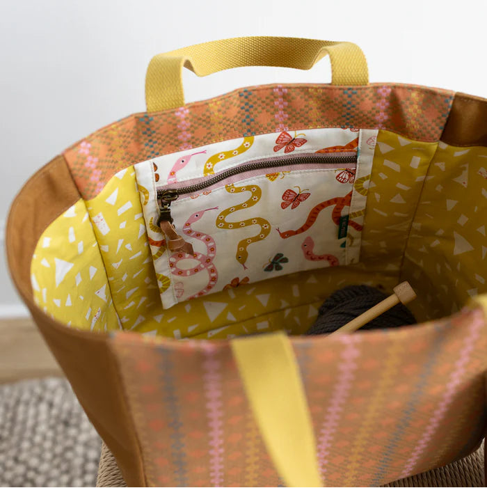 Noodlehead-Fieldstone Tote Pattern-sewing pattern-gather here online