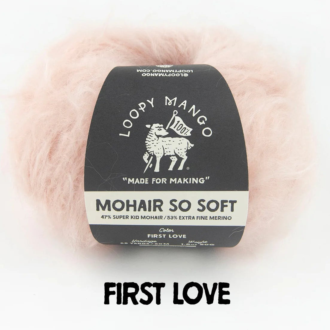 Loopy Mango-Mohair So Soft-yarn-First Love-gather here online