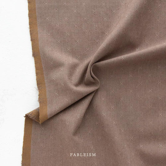 Fableism Supply Co-REMNANT: Sprout Woven, River Rock 30% OFF 1.5 yds-fabric remnant-gather here online