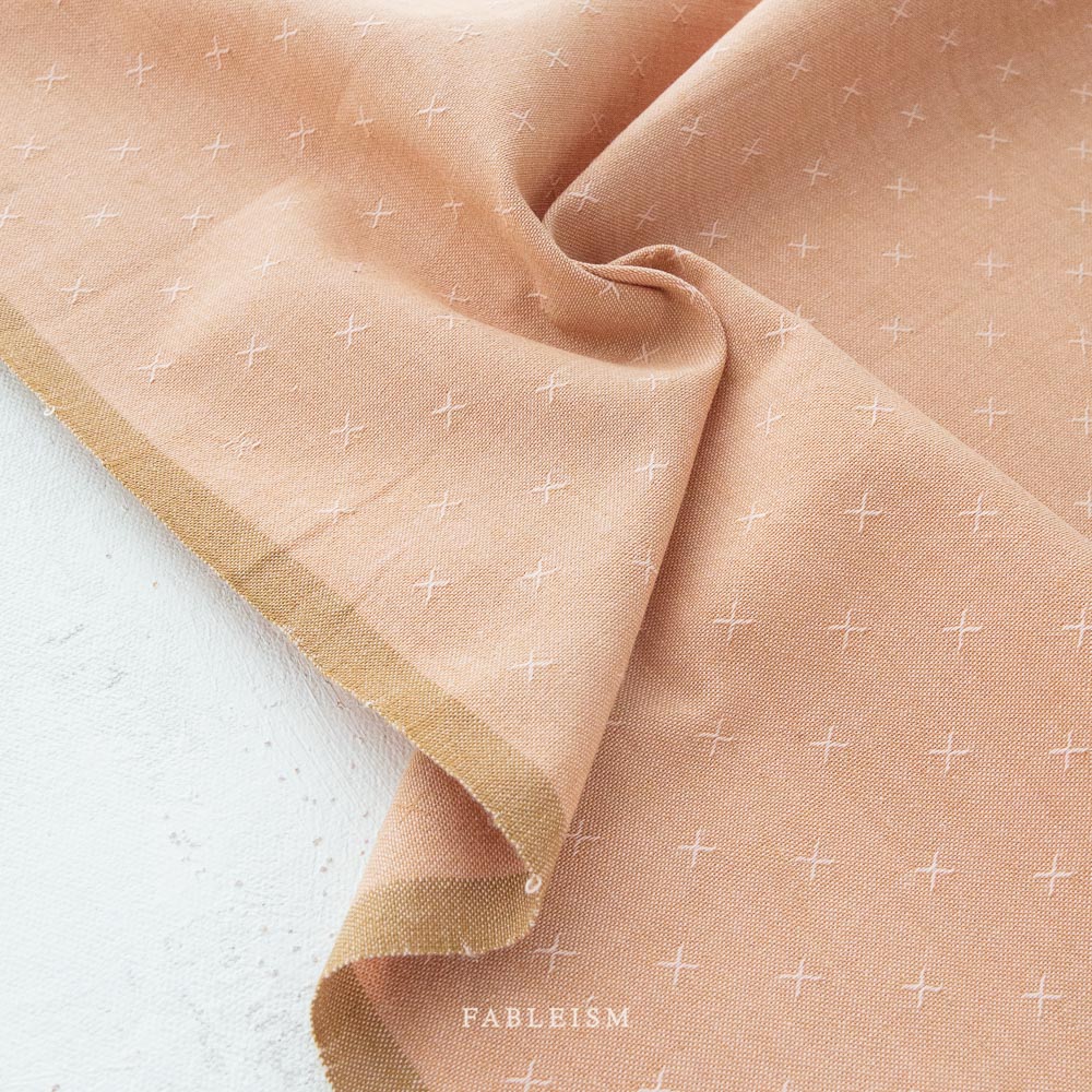 REMNANT: Sprout Woven, Pink Sand 30% OFF 1.22 YDS