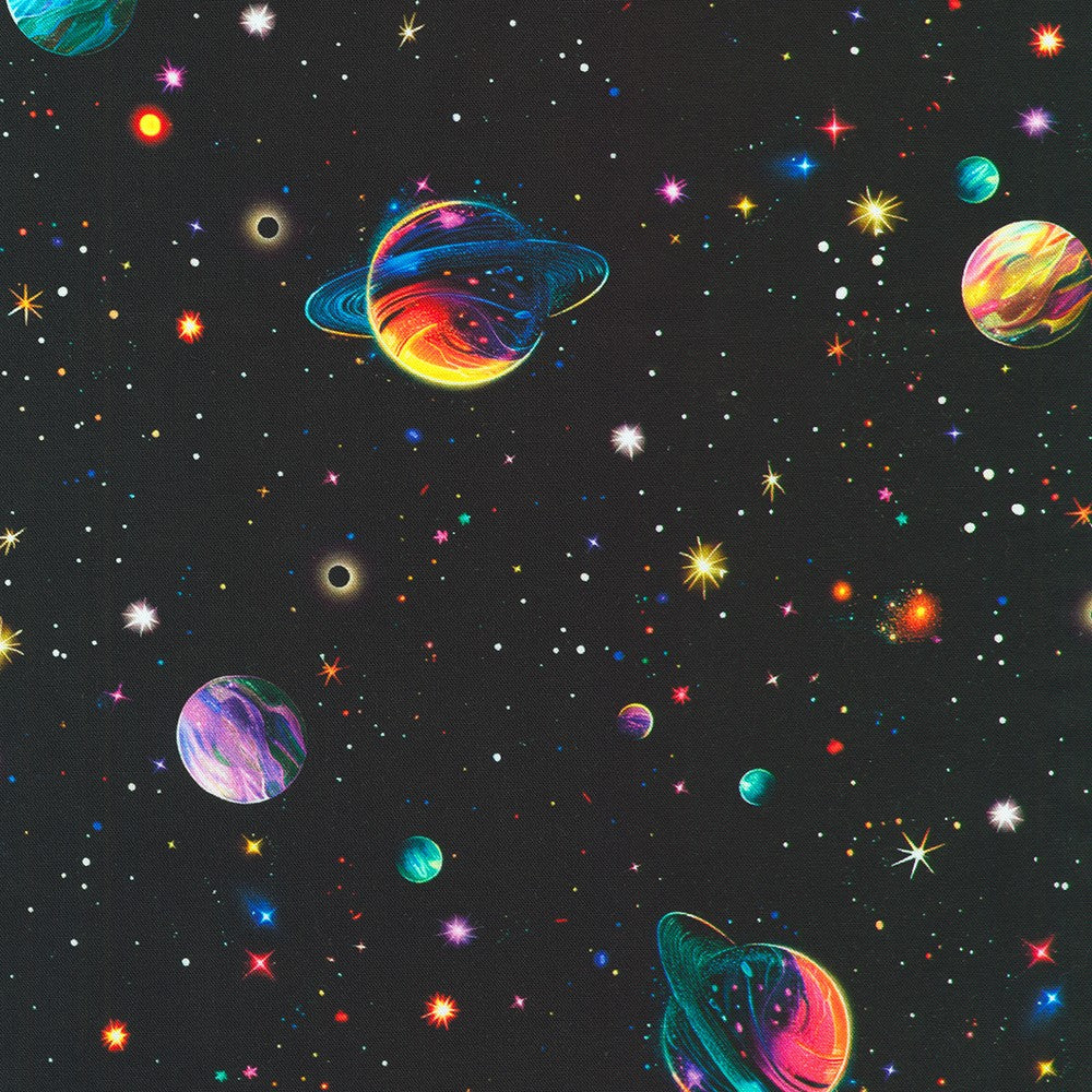 Robert Kaufman-Planets Celestial-fabric-gather here online
