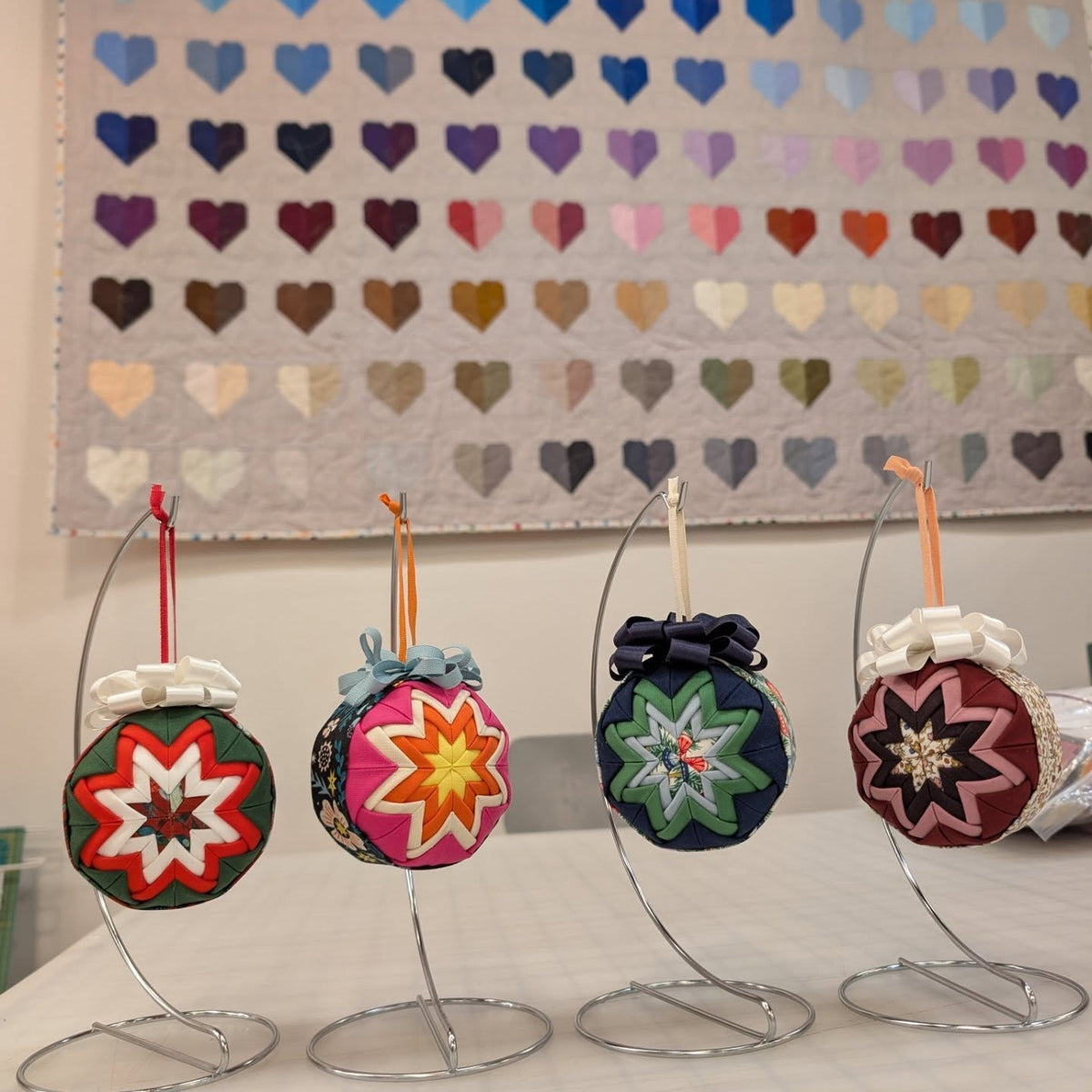 gather here classes-Quilted Fabric Ornament-class-gather here online