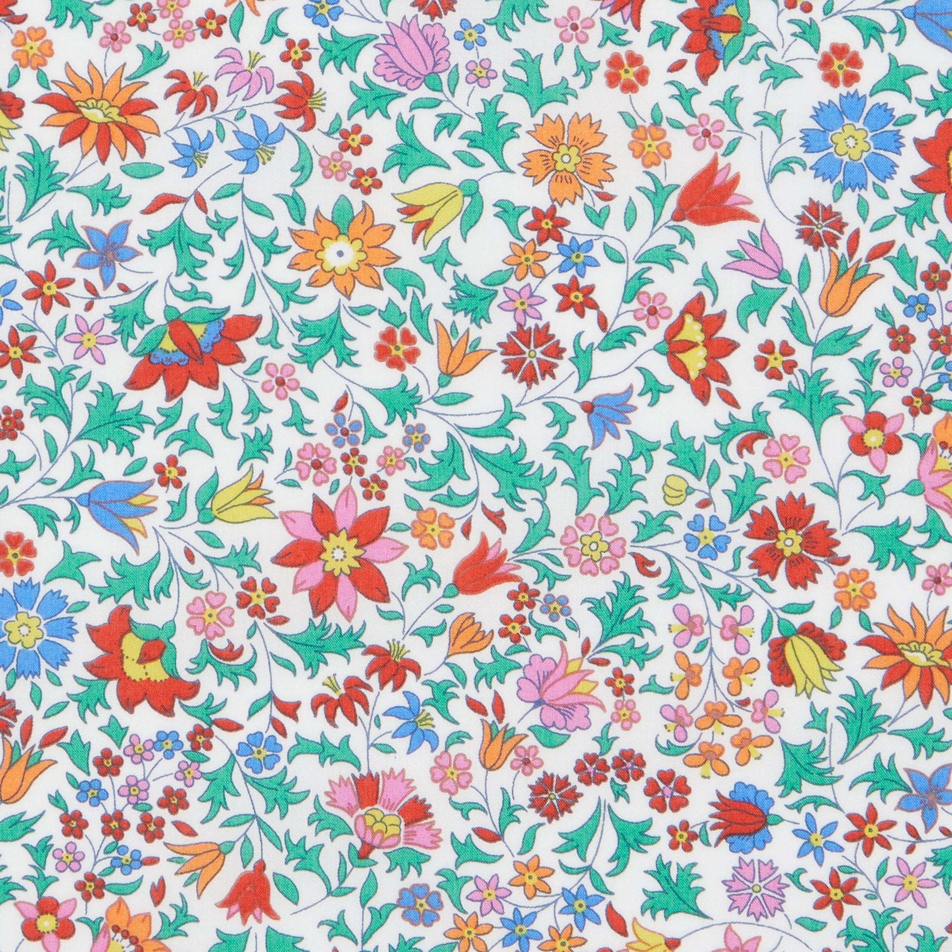 Liberty of London-Tana Lawn - Godinton Park Multi Bright-fabric-gather here online