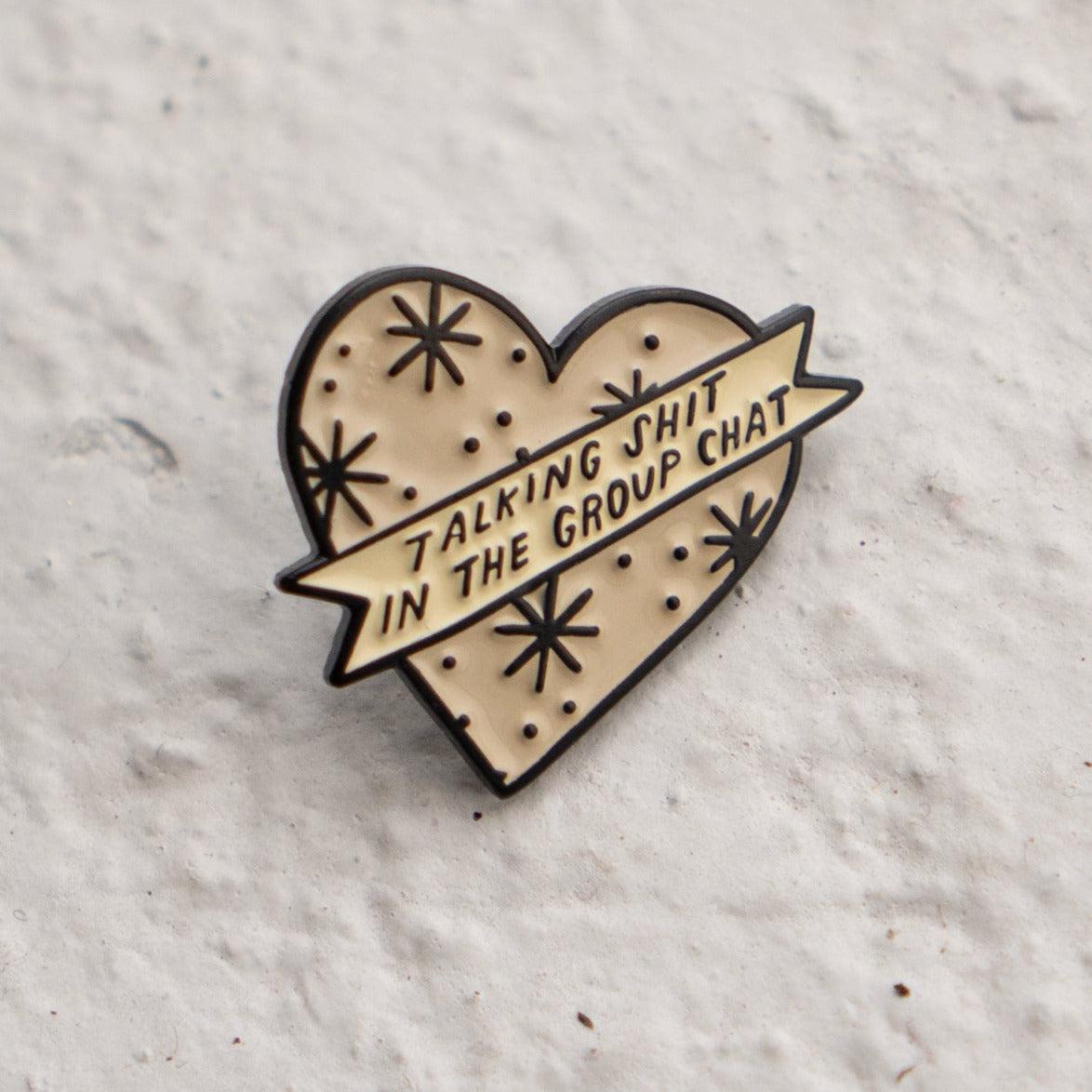 Stay Home Club-Group Chat Enamel Pin-accessory-gather here online