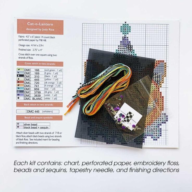 Satsuma Street-The Marvelous Mr. Meow Cross Stitch Ornament Kit-xstitch kit-gather here online