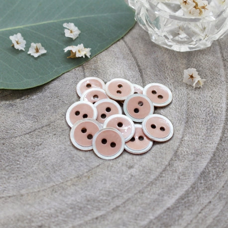 Atelier Brunette-10mm Halo Button (each)-button-19 Maple / Sandy Sand-gather here online