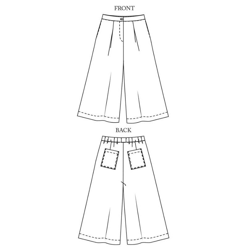 Merchant & Mills-Juno Culottes Pattern - PDF DOWNLOAD-sewing pattern-gather here online