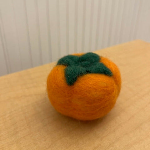 gather here classes-Needle Felted Persimmon-class-gather here online