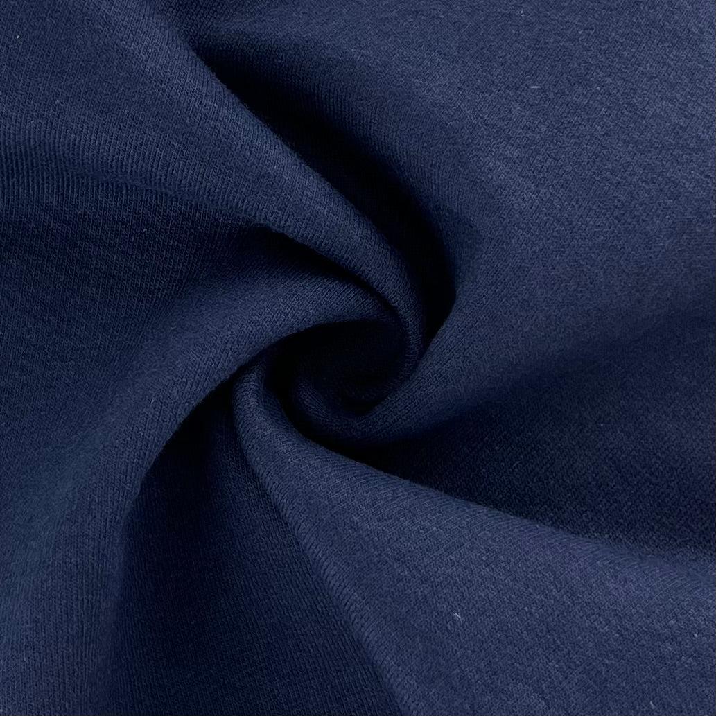 gather here-Cotton Sweatshirt Fleece 11oz - Navy-fabric-gather here online