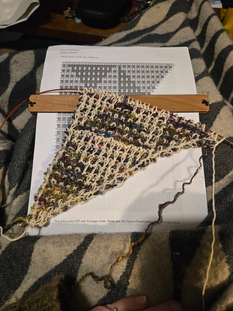 gather here classes-Knitting - Mosaic Cygnus Shawl-class-gather here online